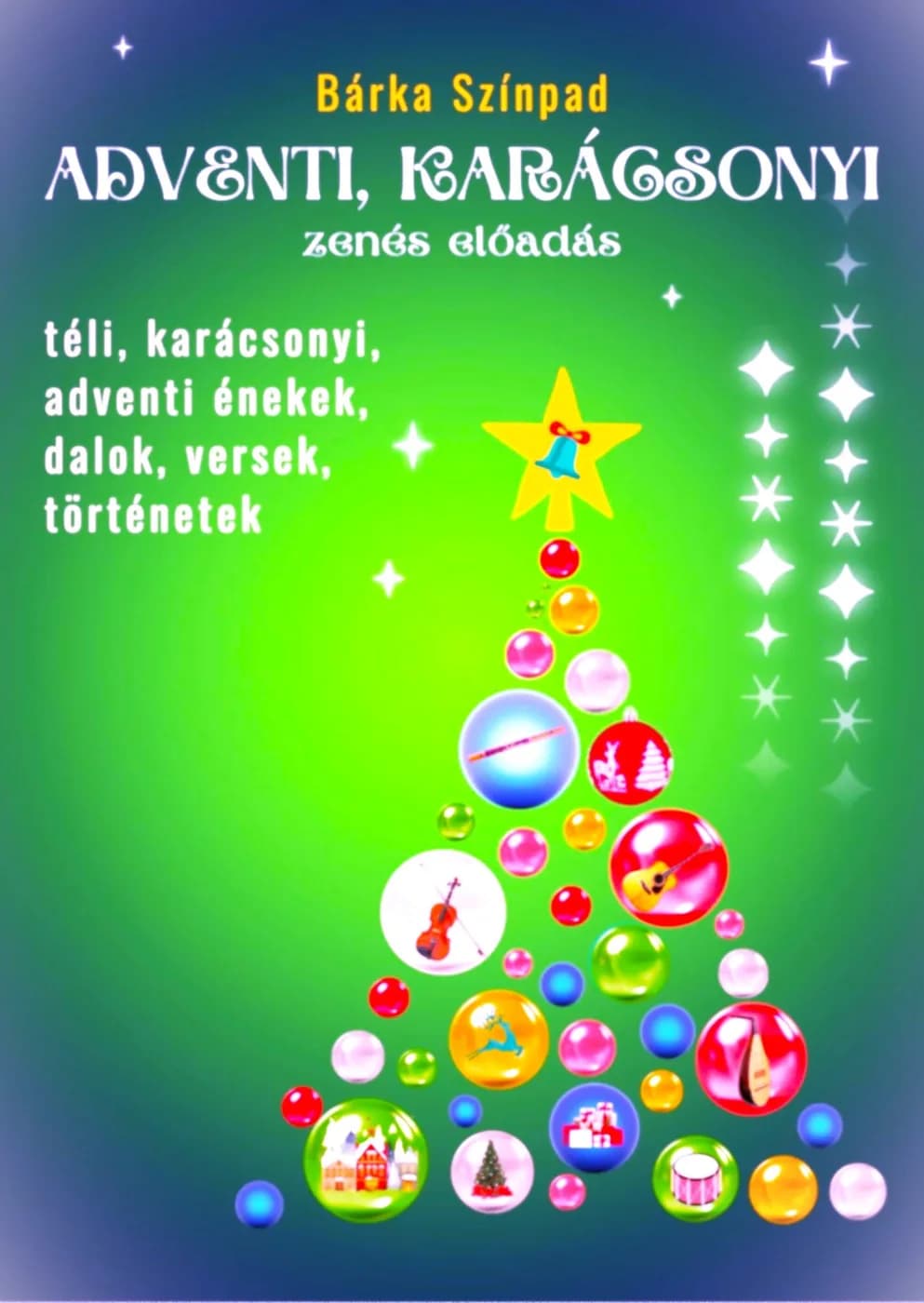 Adventi, karácsonyi zenés előadás – plakát